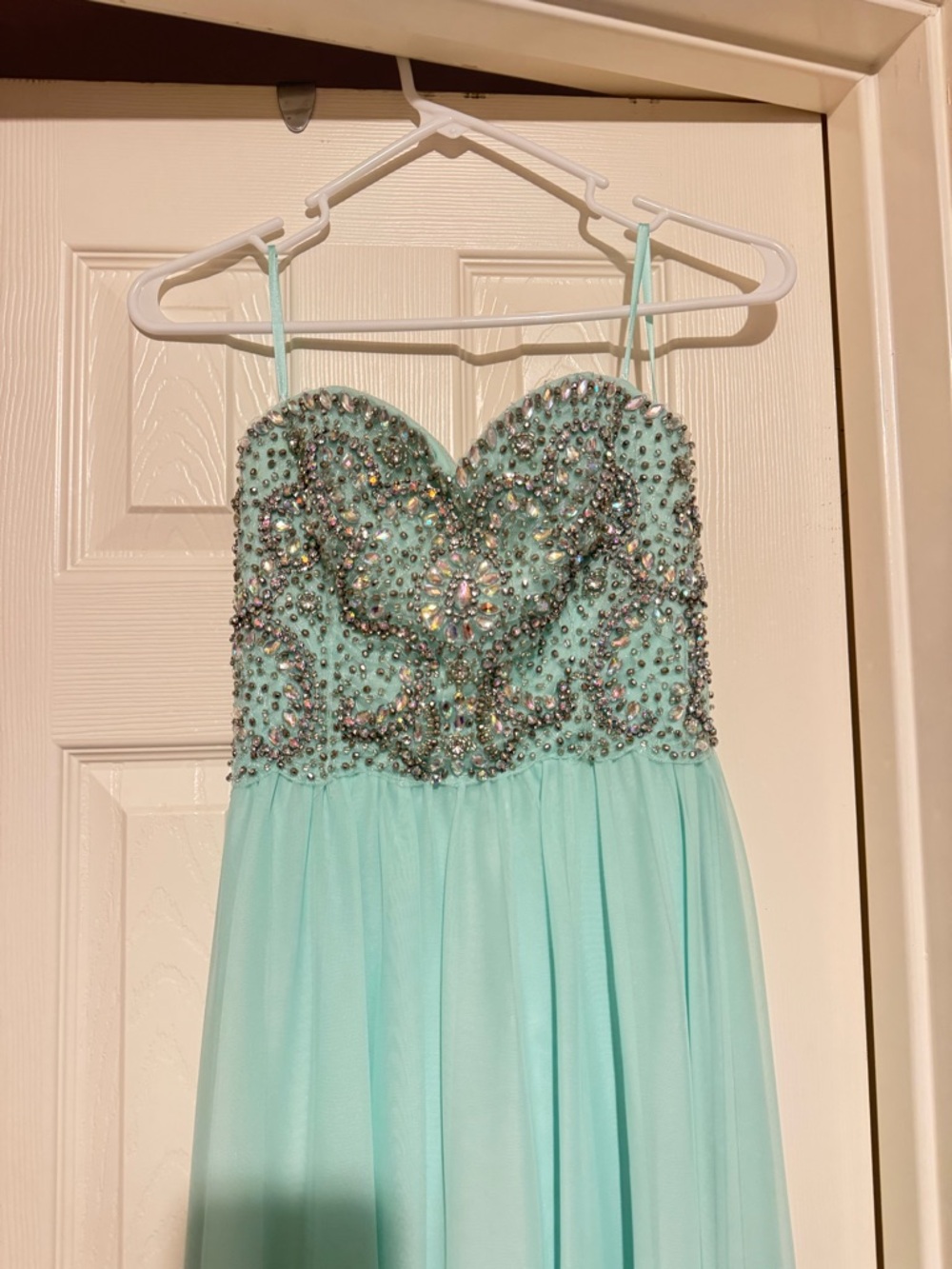 Embellished Mint Dress/ Gown